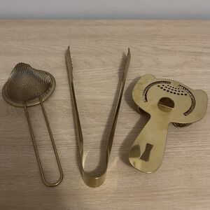 Target 3-Piece Set Gold‎ Cocktail Tools